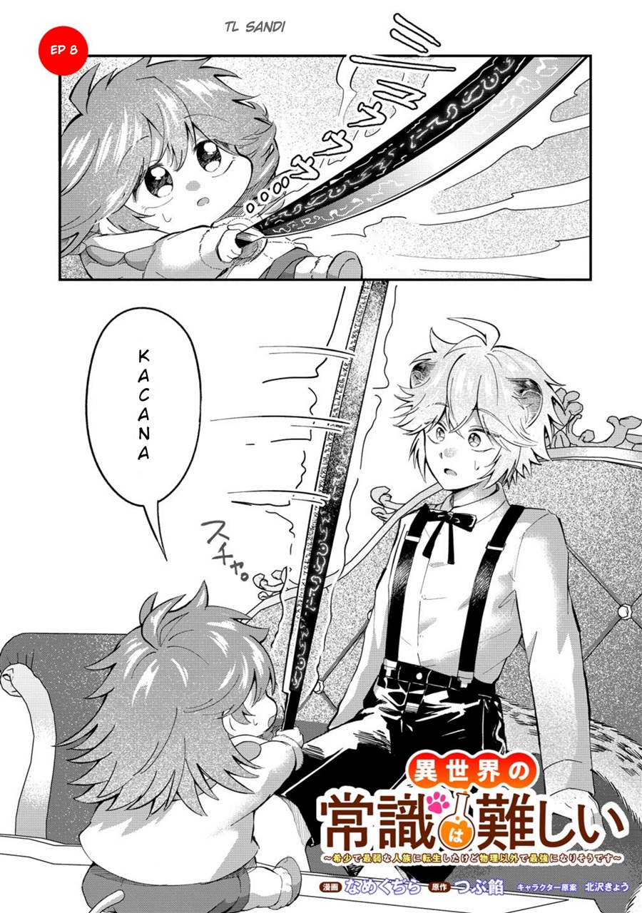 Baca Isekai no Joushiki wa Muzukashii: Kishou de Saijaku na Hitozoku ni Tensei Shita Kedo Butsuri Igai de Saikyou ni Nari Sou Desu Chapter 8 Bahasa Indonesia page 6