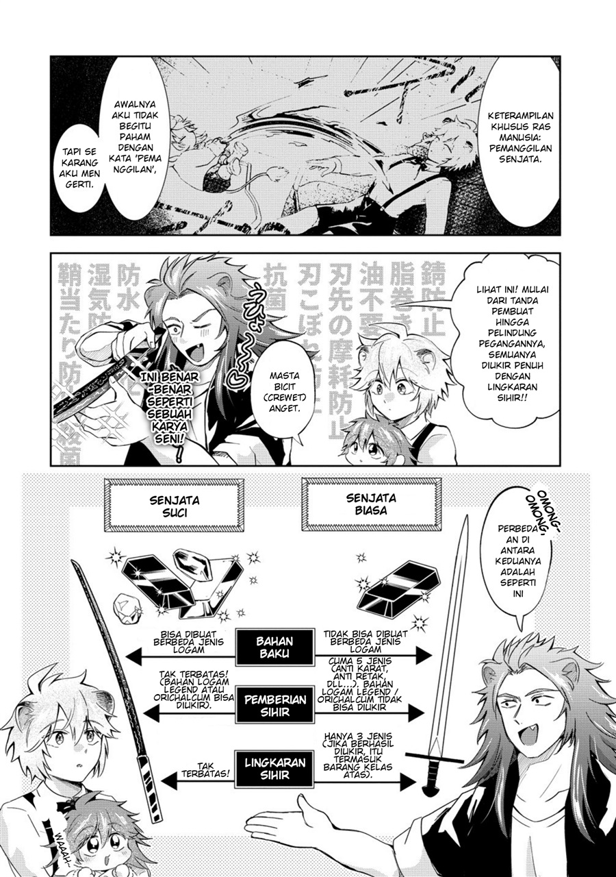 Baca Isekai no Joushiki wa Muzukashii: Kishou de Saijaku na Hitozoku ni Tensei Shita Kedo Butsuri Igai de Saikyou ni Nari Sou Desu Chapter 8 Bahasa Indonesia page 12