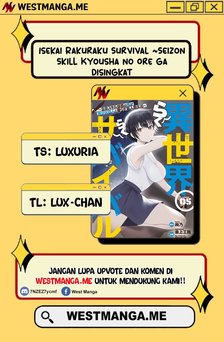 Baca Isekai Rakuraku Survival ~Seizon Skill Tsuwamono no Ore ga Bishoujo Shiri to Kurasu Mujintou Seikatsu~ Chapter 60 Bahasa Indonesia page 6