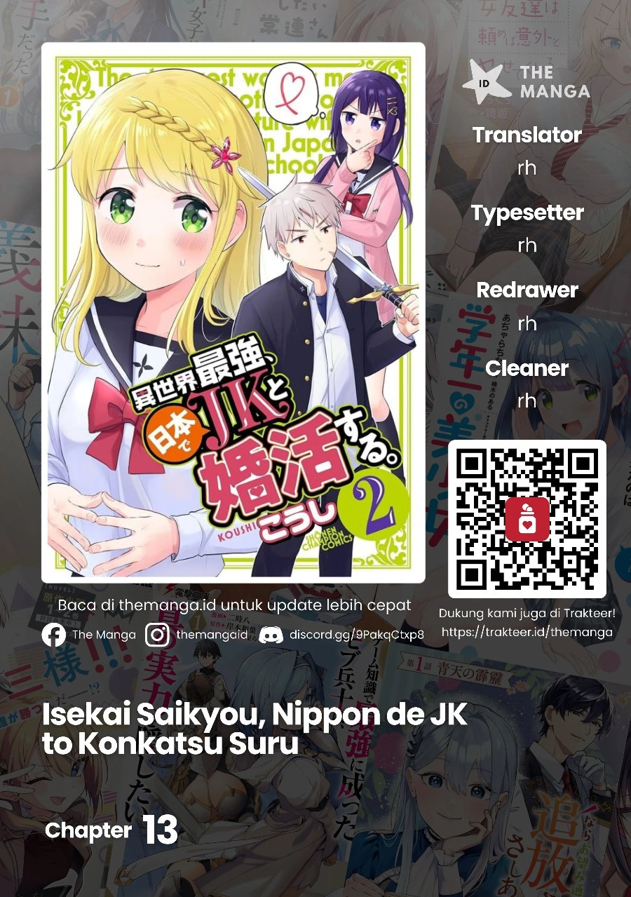 Baca Isekai Saikyou, Nihon de JK to Konkatsu suru Chapter 13 Bahasa Indonesia page 6