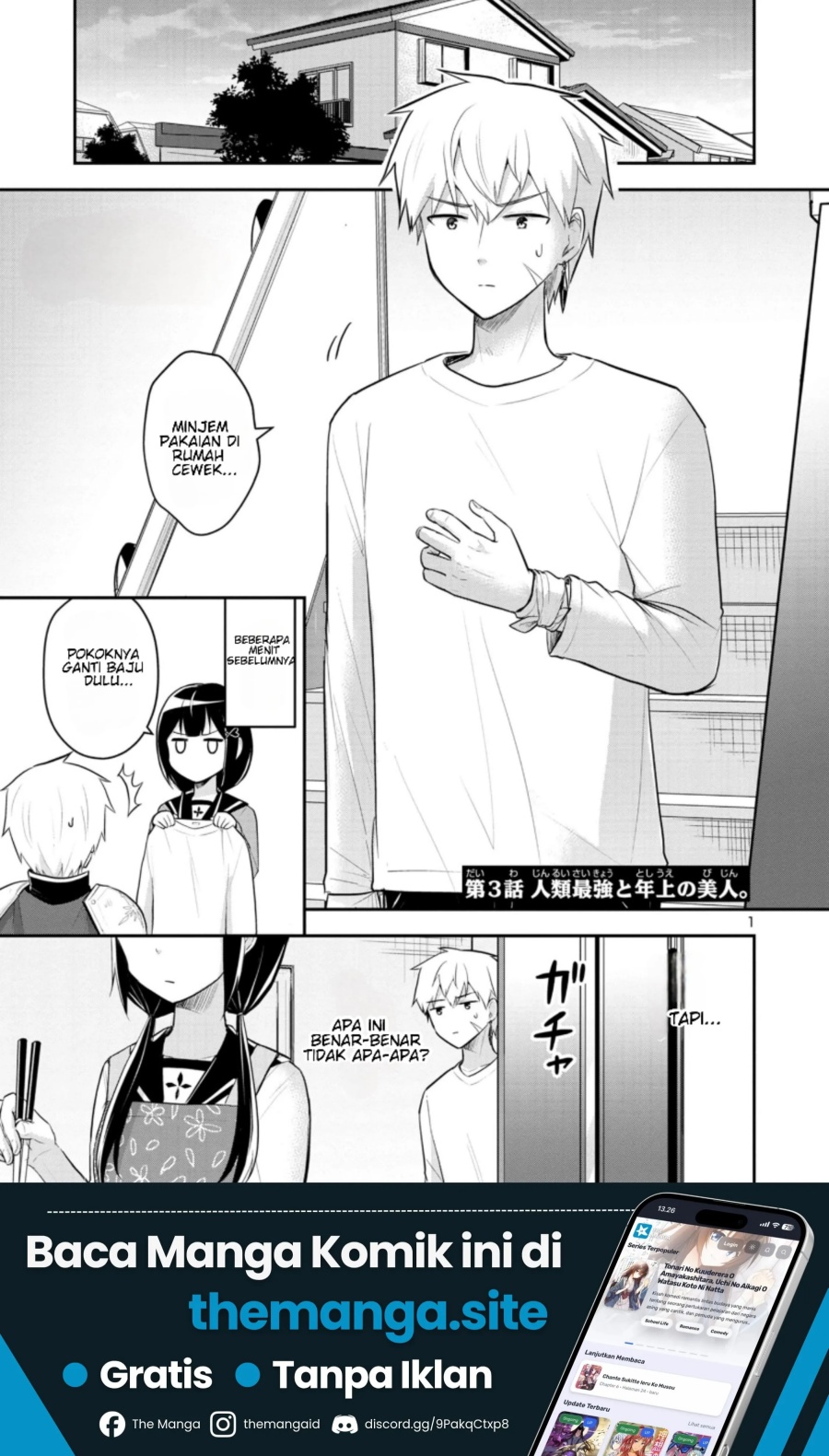 Baca Isekai Saikyou, Nihon de JK to Konkatsu suru - Chapter 3 halaman 2