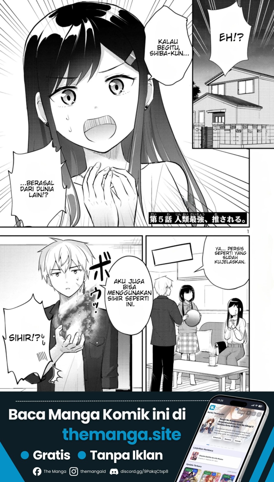 Baca Isekai Saikyou, Nihon de JK to Konkatsu suru - Chapter 5 halaman 2