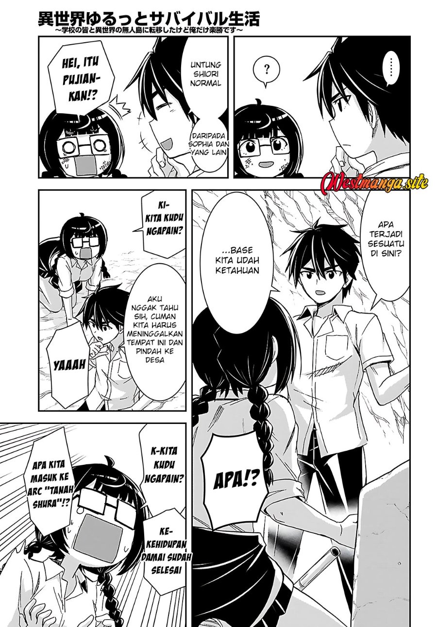 Isekai Yurutto Survival Seikatsu: Gakkou no Minna to Isekai no Mujintou ni Tenishitakedo Ore Dake Rakushou desu Chapter 40 - Page 20
