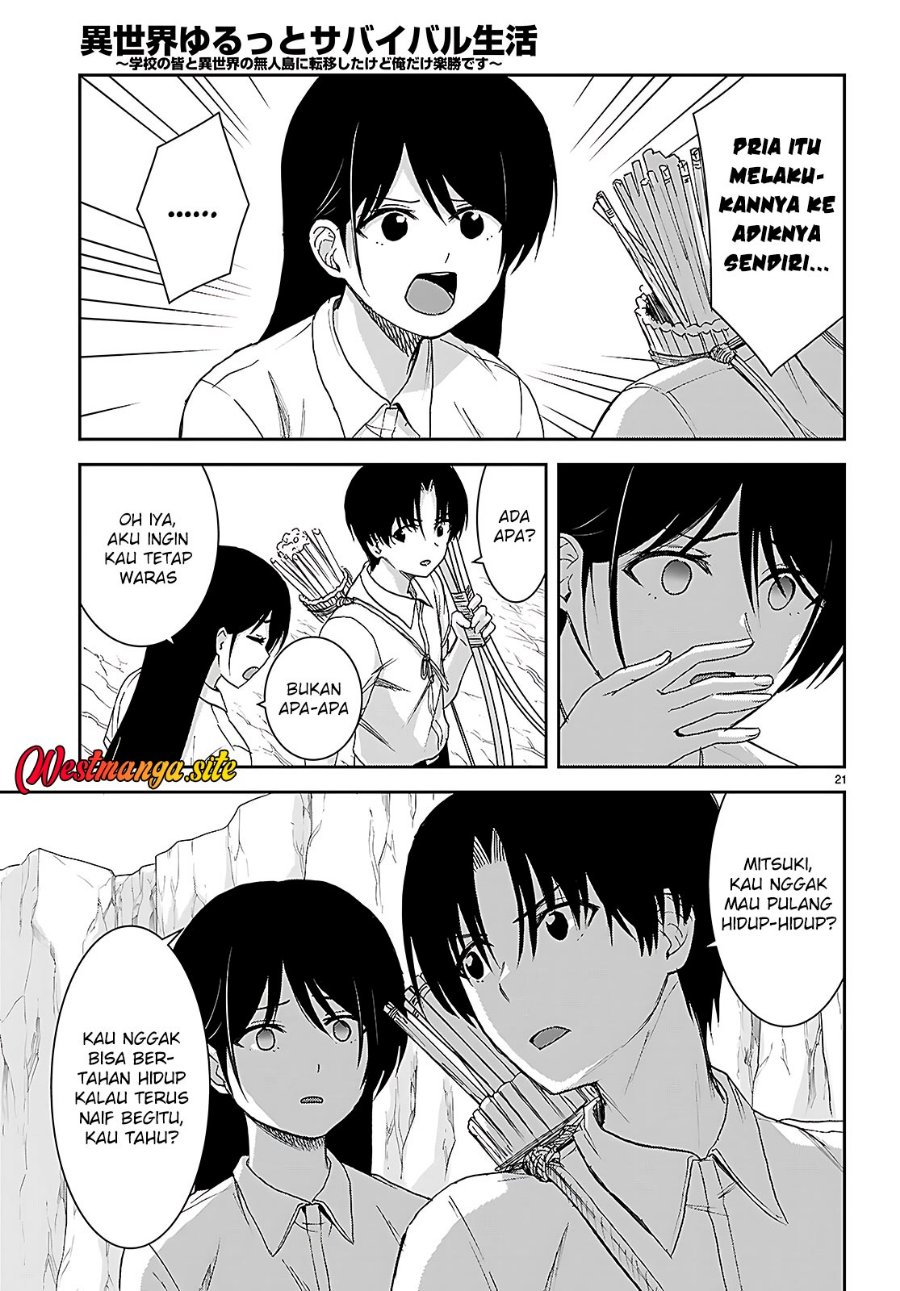 Isekai Yurutto Survival Seikatsu: Gakkou no Minna to Isekai no Mujintou ni Tenishitakedo Ore Dake Rakushou desu Chapter 41 - Page 25
