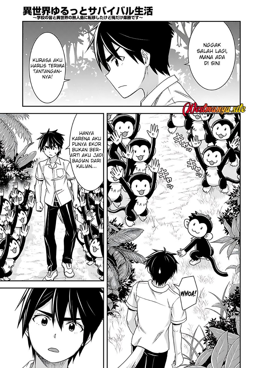 Isekai Yurutto Survival Seikatsu: Gakkou no Minna to Isekai no Mujintou ni Tenishitakedo Ore Dake Rakushou desu Chapter 43 - Page 27