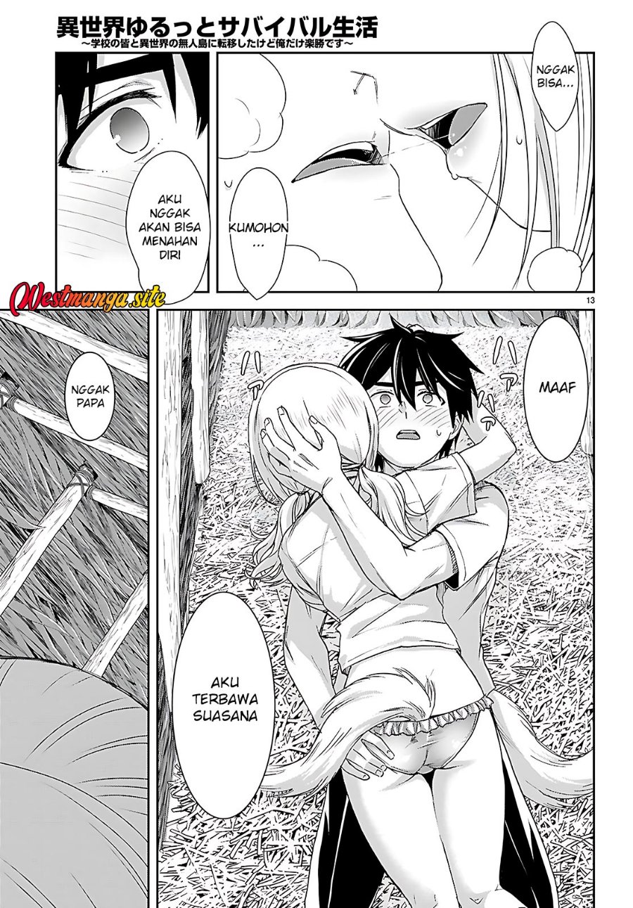 Isekai Yurutto Survival Seikatsu: Gakkou no Minna to Isekai no Mujintou ni Tenishitakedo Ore Dake Rakushou desu Chapter 44 - Page 15