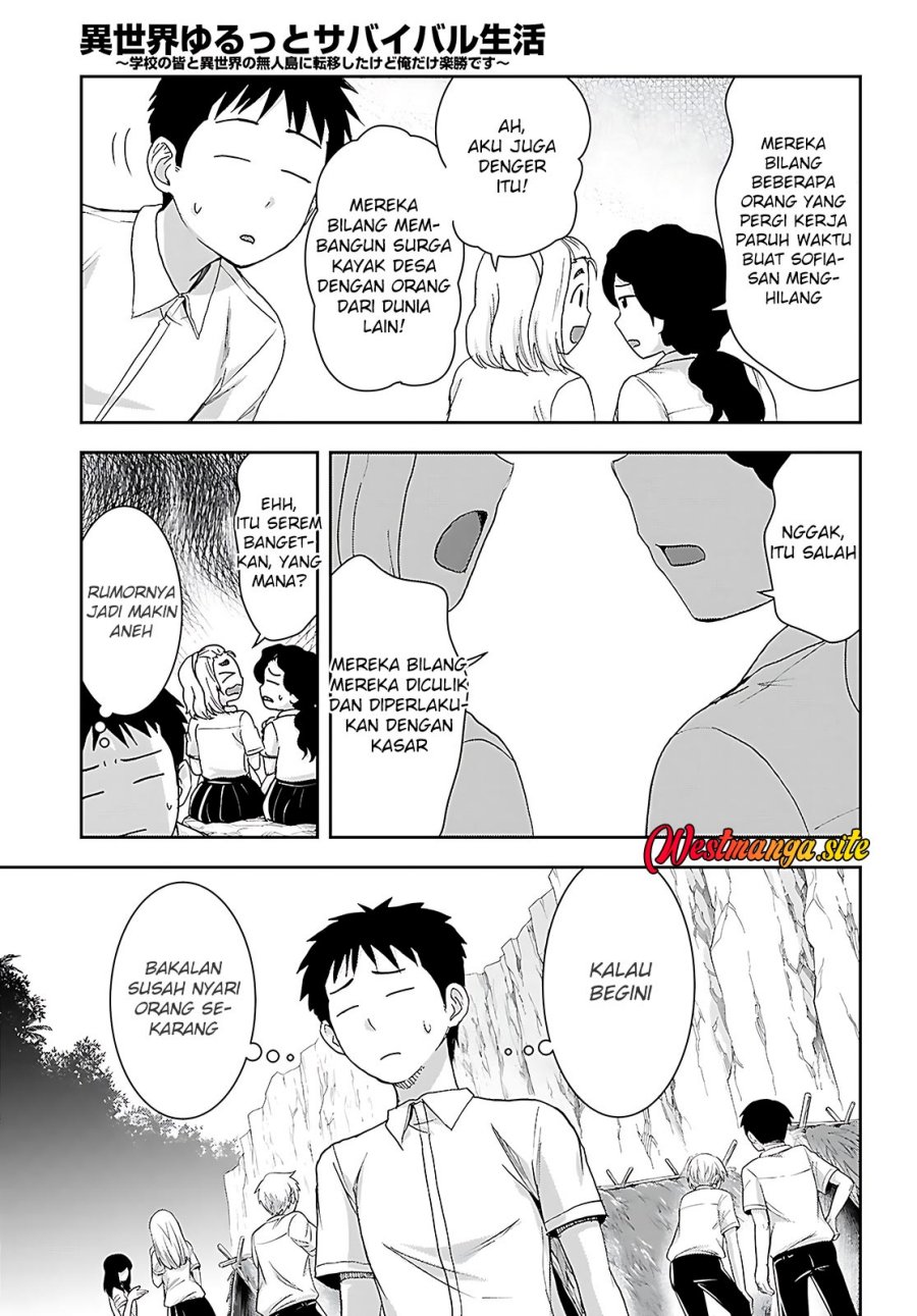 Isekai Yurutto Survival Seikatsu: Gakkou no Minna to Isekai no Mujintou ni Tenishitakedo Ore Dake Rakushou desu Chapter 45 - Page 11