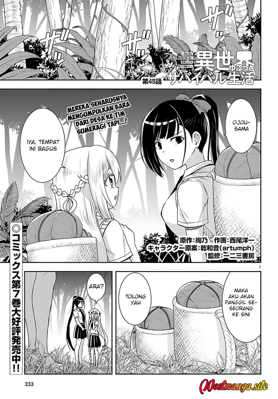 Isekai Yurutto Survival Seikatsu: Gakkou no Minna to Isekai no Mujintou ni Tenishitakedo Ore Dake Rakushou desu Chapter 45 - Page 2