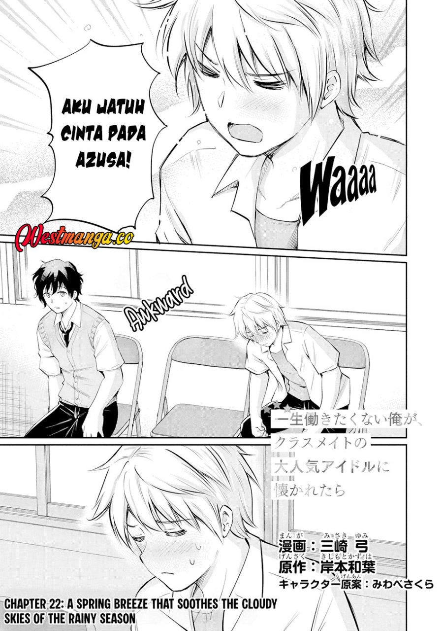 Baca Isshou Hatarakitakunai Ore ga Classmate no Daininki Idol ni Natsukaretara - Chapter 22 halaman 2