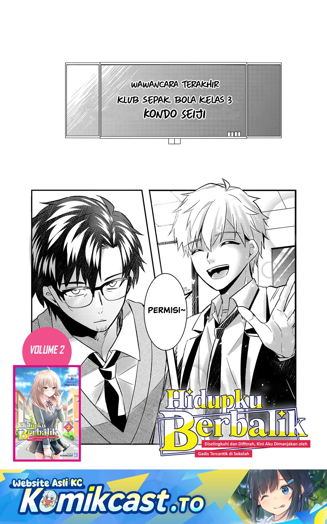 Baca Jinsei Gyakuten Uwaki Sare, Enzai o Kiserareta Ore ga, Gakuen Ichi no Bishoujo ni Natsukareru Chapter 9.2 Bahasa Indonesia page 8