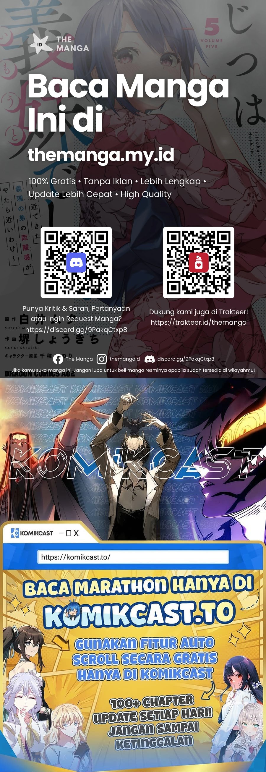 Baca Jitsu wa Gimai (Imouto) deshita. ~Saikin de Kitagiri no Otouto no Kyorikan ga Yatara Chikaiwake~ - Chapter 22 halaman 34