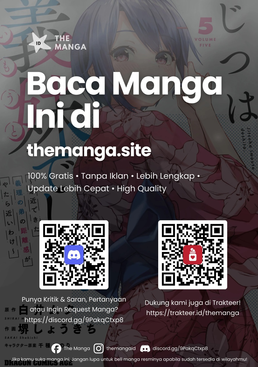 Baca Jitsu wa Gimai (Imouto) deshita. ~Saikin de Kitagiri no Otouto no Kyorikan ga Yatara Chikaiwake~ - Chapter 23 halaman 68