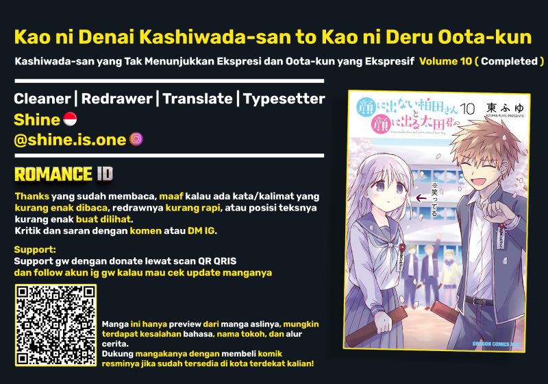 Baca Kao ni denai Kashiwada-san to Kao ni deru Ota-kun - Chapter 118 halaman 16