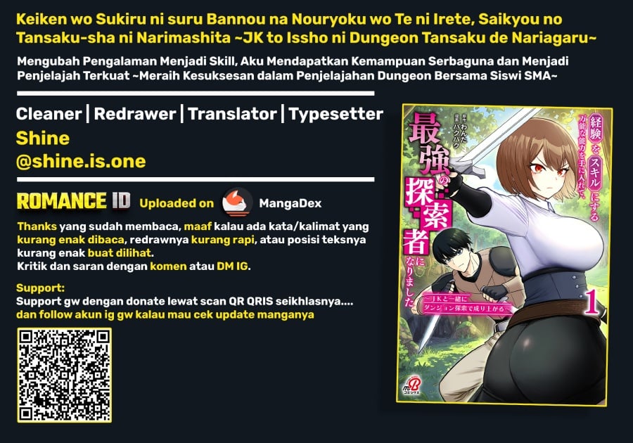 Baca Keiken wo Sukiru ni suru Bannou na Nouryoku wo Te ni Irete, Saikyou no Tansaku-sha ni Narimashita ~JK to Issho ni Dungeon Tansaku de Nariagaru~ - Chapter 8 halaman 32