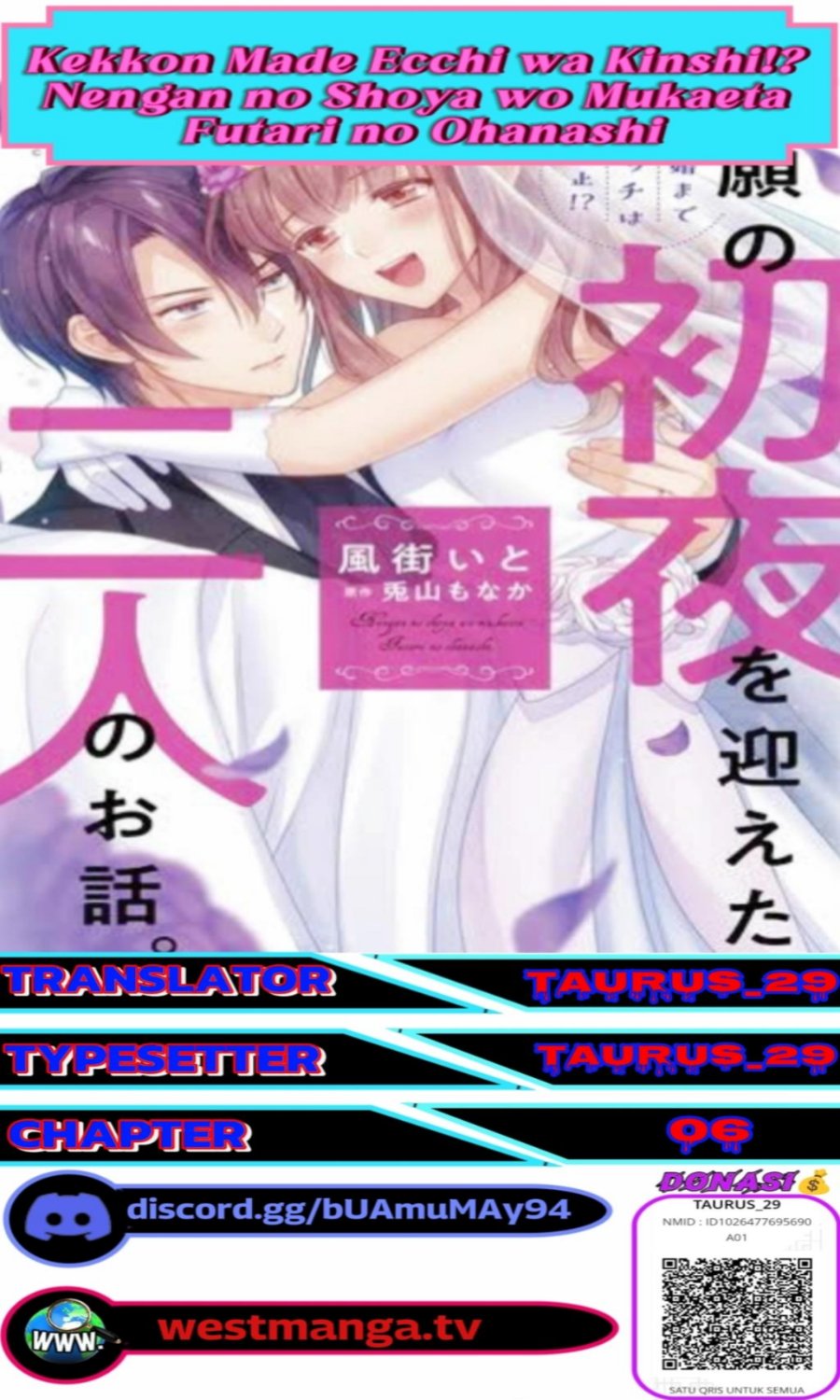 Kekkon Made Ecchi wa Kinshi!? Nengan no Shoya wo Mukaeta Futari no Ohanashi. Chapter 6 - Page 1