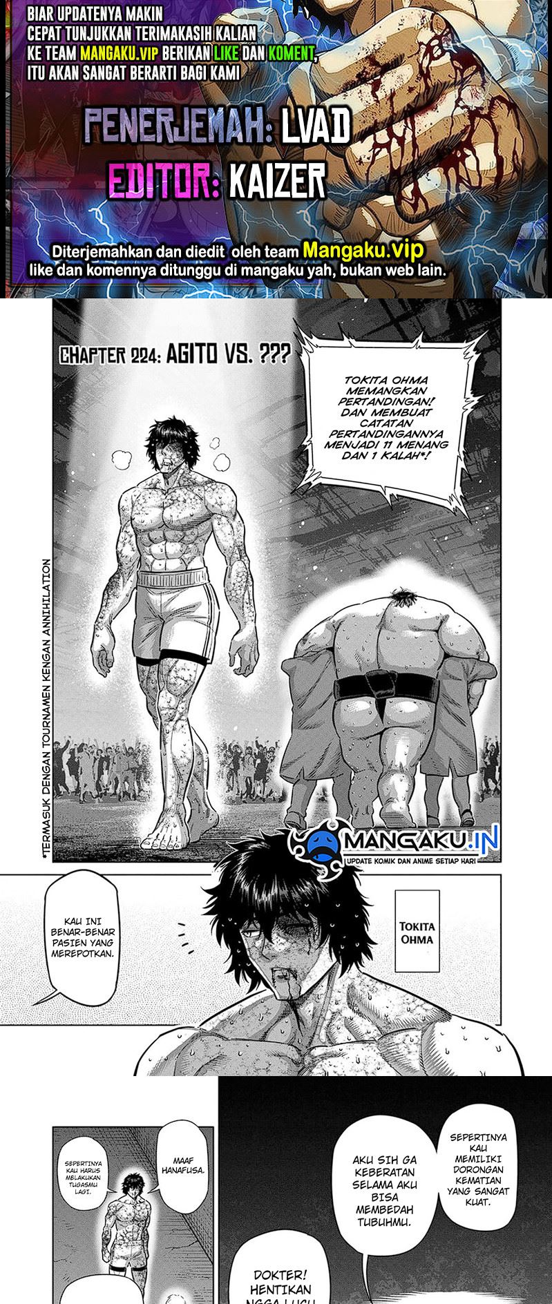 Baca Kengan Omega - Chapter 224 halaman 1