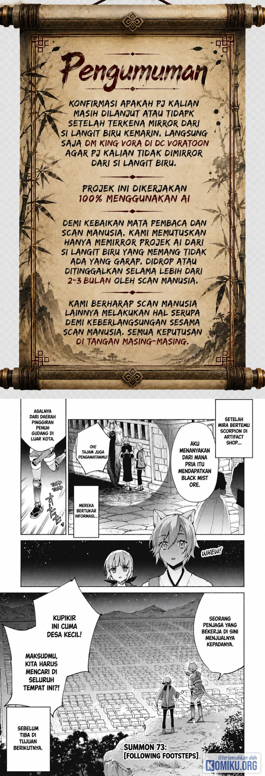 Kenja no Deshi wo Nanoru Kenja Chapter 73 - Page 1