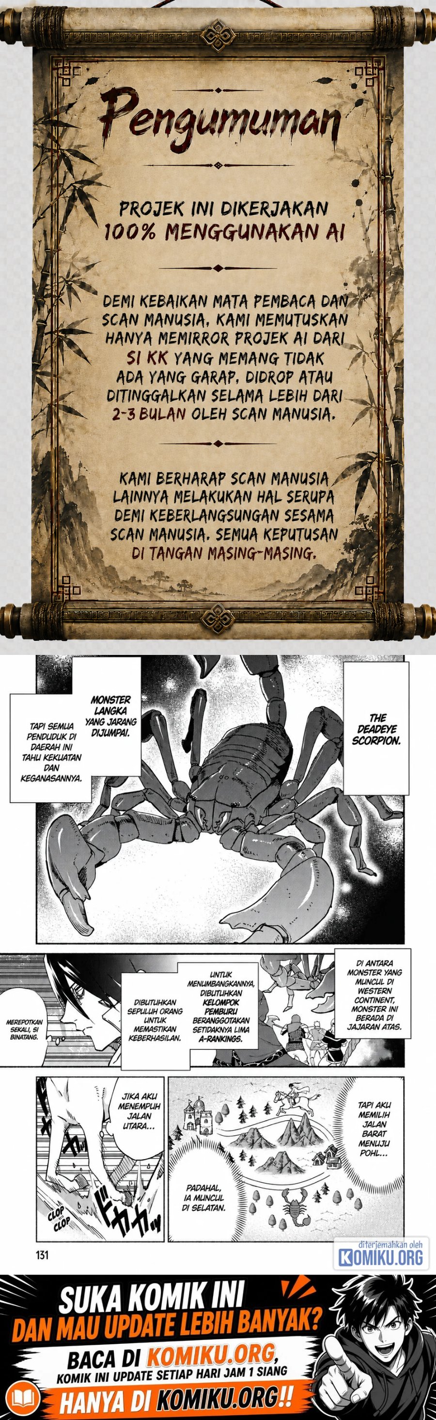 Kenja no Deshi wo Nanoru Kenja Chapter 78 - Page 1