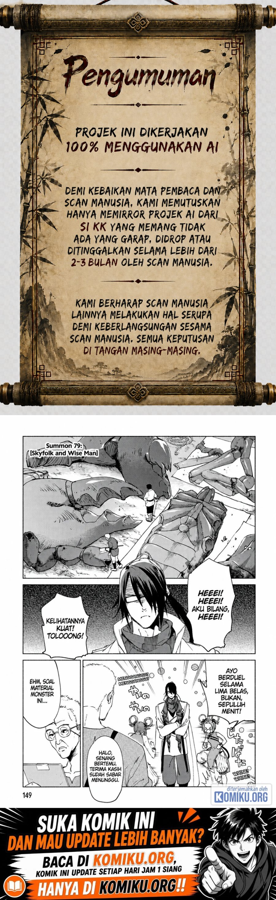 Kenja no Deshi wo Nanoru Kenja Chapter 79 - Page 1