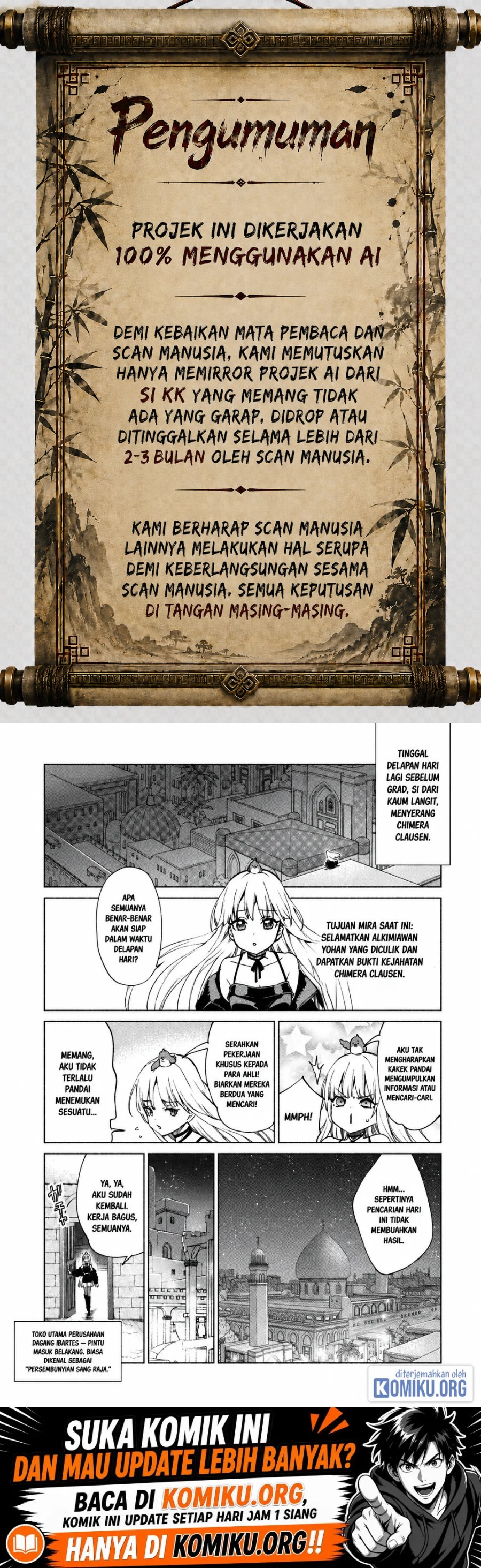 Kenja no Deshi wo Nanoru Kenja Chapter 87 - Page 1