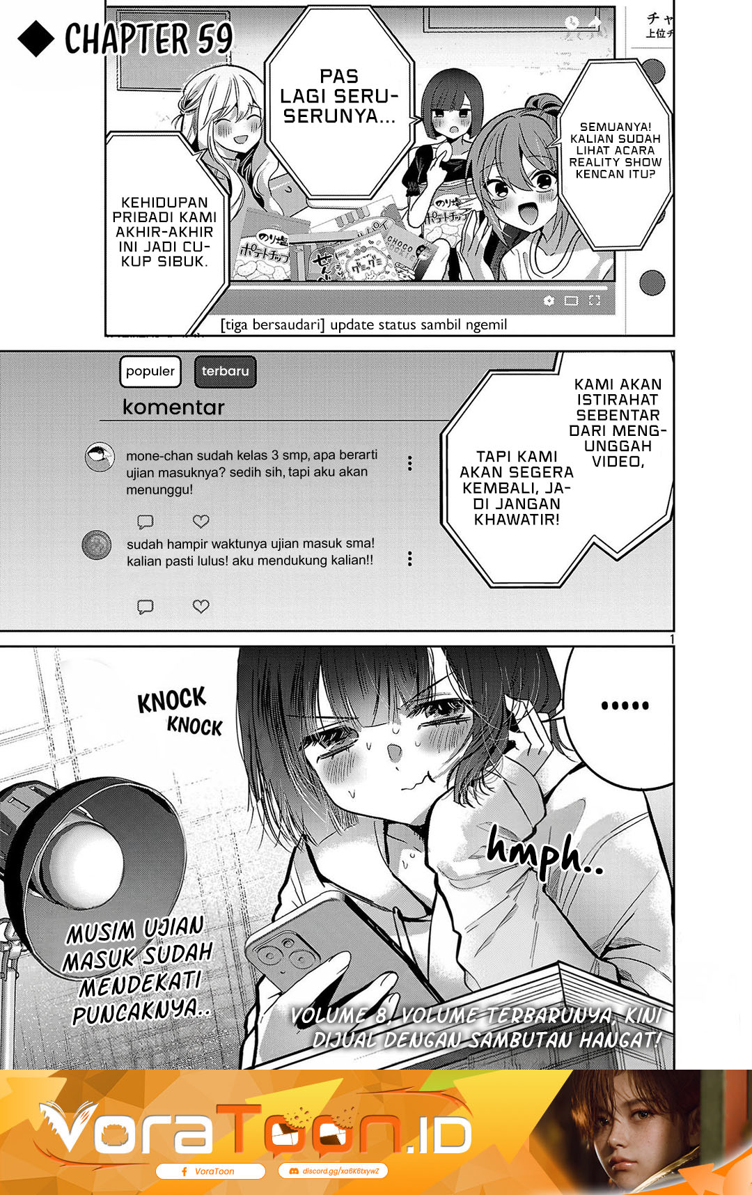 Baca Kimi ni Koisuru Sanshimai Chapter 59 Bahasa Indonesia page 8