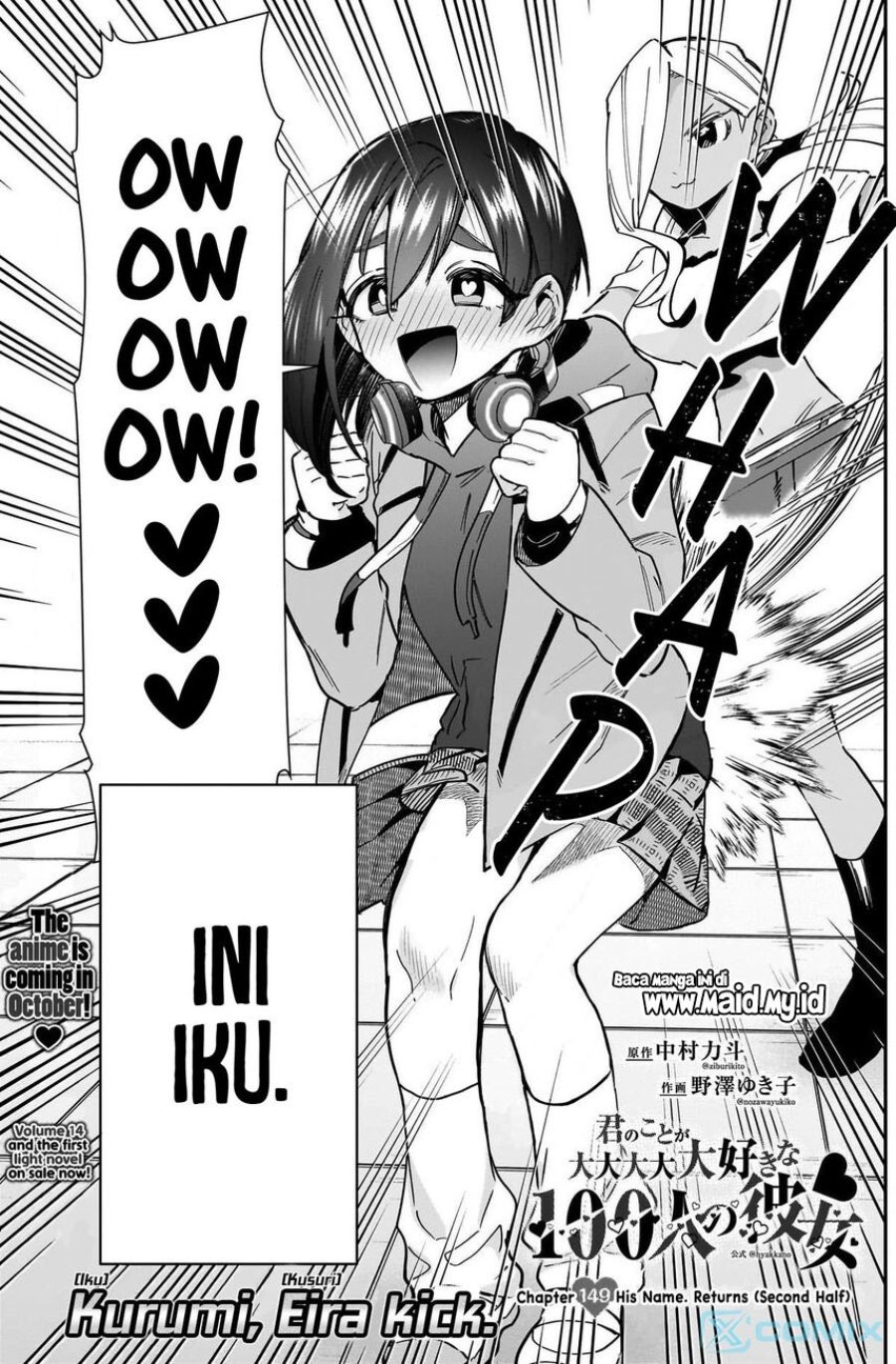 Kimi no koto ga Dai Dai Dai Dai Daisuki na 100-nin no Kanojo Chapter 149 - Page 3