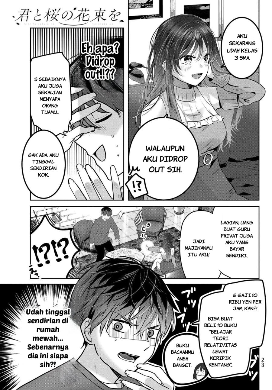 Baca Kimi to Sakura no Hanataba wo - Denshi Gentei Egaki Oroshi Tokuten-tsuki - Chapter 1 halaman 20