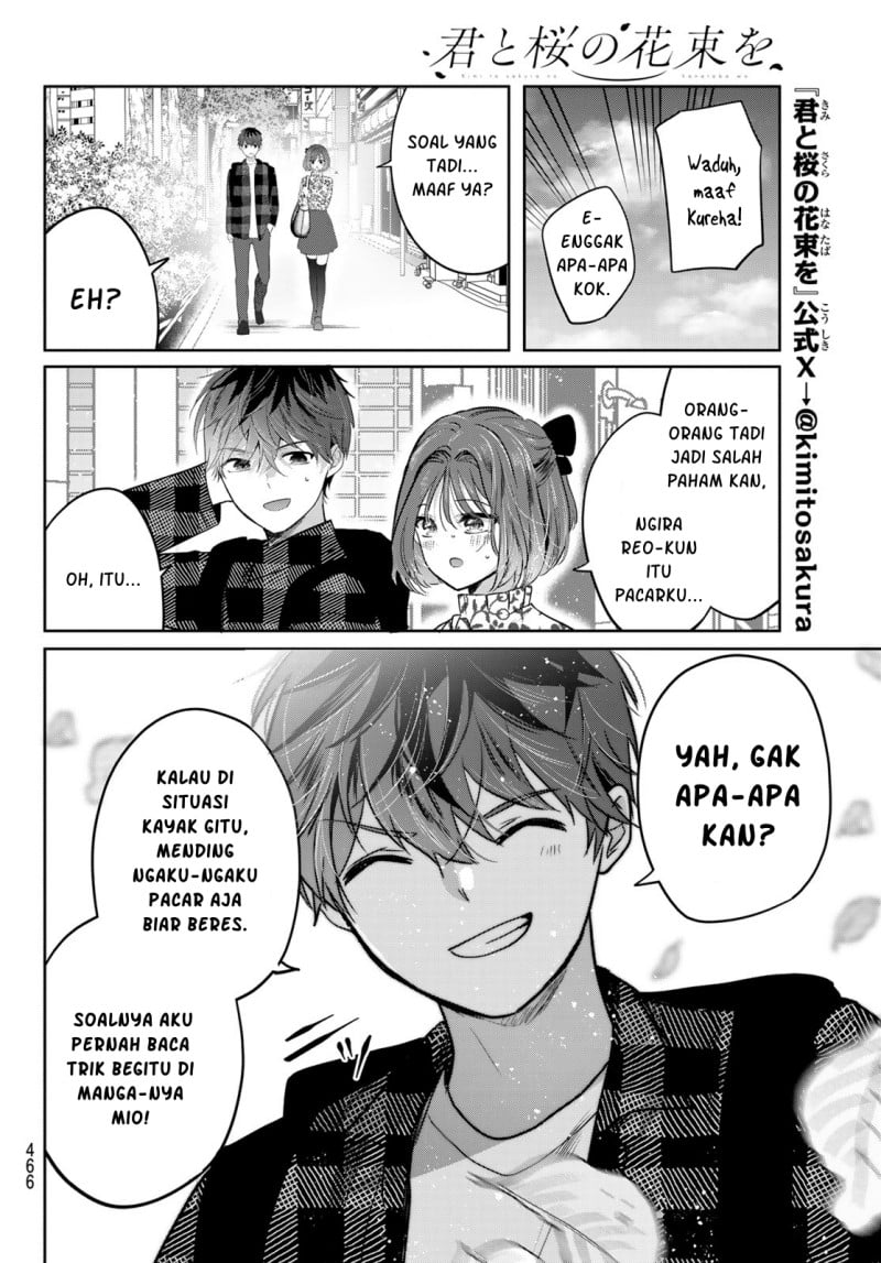 Baca Kimi to Sakura no Hanataba wo – Denshi Gentei Egaki Oroshi Tokuten-tsuki Chapter 6 Bahasa Indonesia page 24