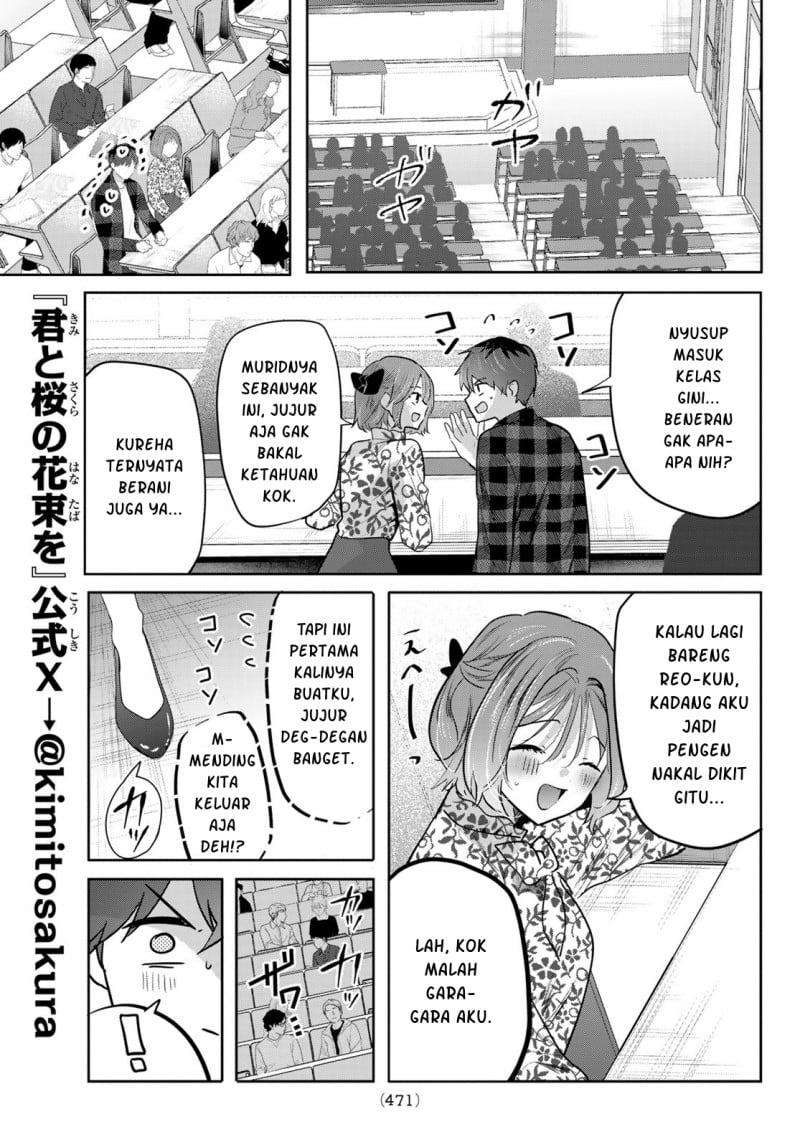Baca Kimi to Sakura no Hanataba wo – Denshi Gentei Egaki Oroshi Tokuten-tsuki Chapter 6 Bahasa Indonesia page 34