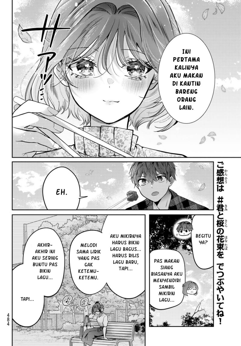 Baca Kimi to Sakura no Hanataba wo – Denshi Gentei Egaki Oroshi Tokuten-tsuki Chapter 6 Bahasa Indonesia page 60