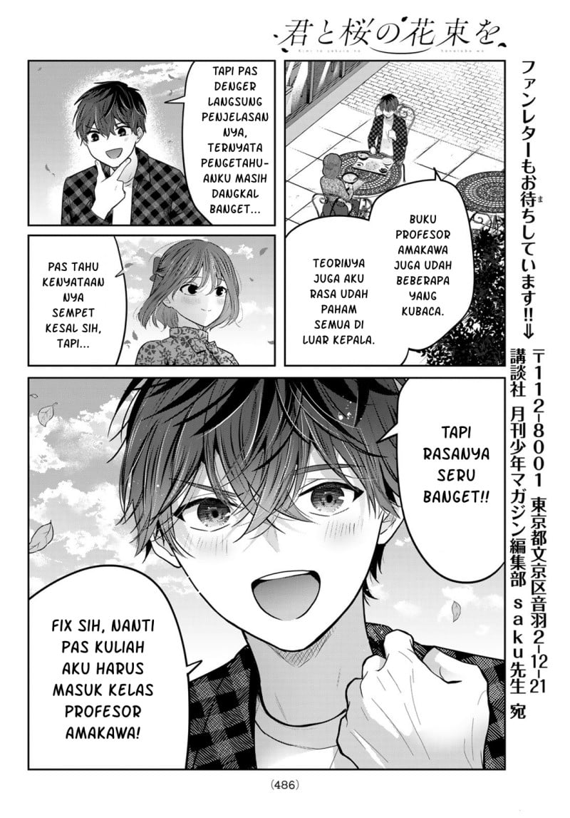 Baca Kimi to Sakura no Hanataba wo – Denshi Gentei Egaki Oroshi Tokuten-tsuki Chapter 6 Bahasa Indonesia page 64
