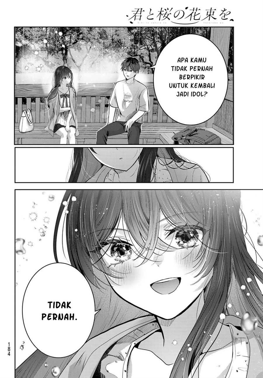 Baca Kimi to Sakura no Hanataba wo – Denshi Gentei Egaki Oroshi Tokuten-tsuki Chapter 7 Bahasa Indonesia page 46
