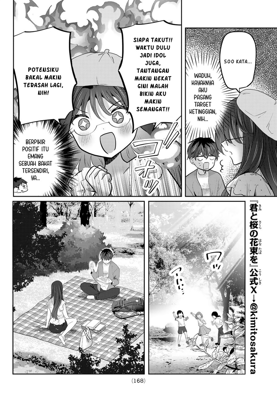Baca Kimi to Sakura no Hanataba wo – Denshi Gentei Egaki Oroshi Tokuten-tsuki Chapter 7 Bahasa Indonesia page 14