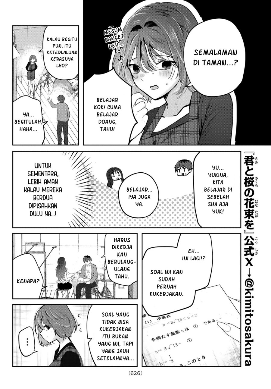 Baca Kimi to Sakura no Hanataba wo – Denshi Gentei Egaki Oroshi Tokuten-tsuki Chapter 8 Bahasa Indonesia page 26