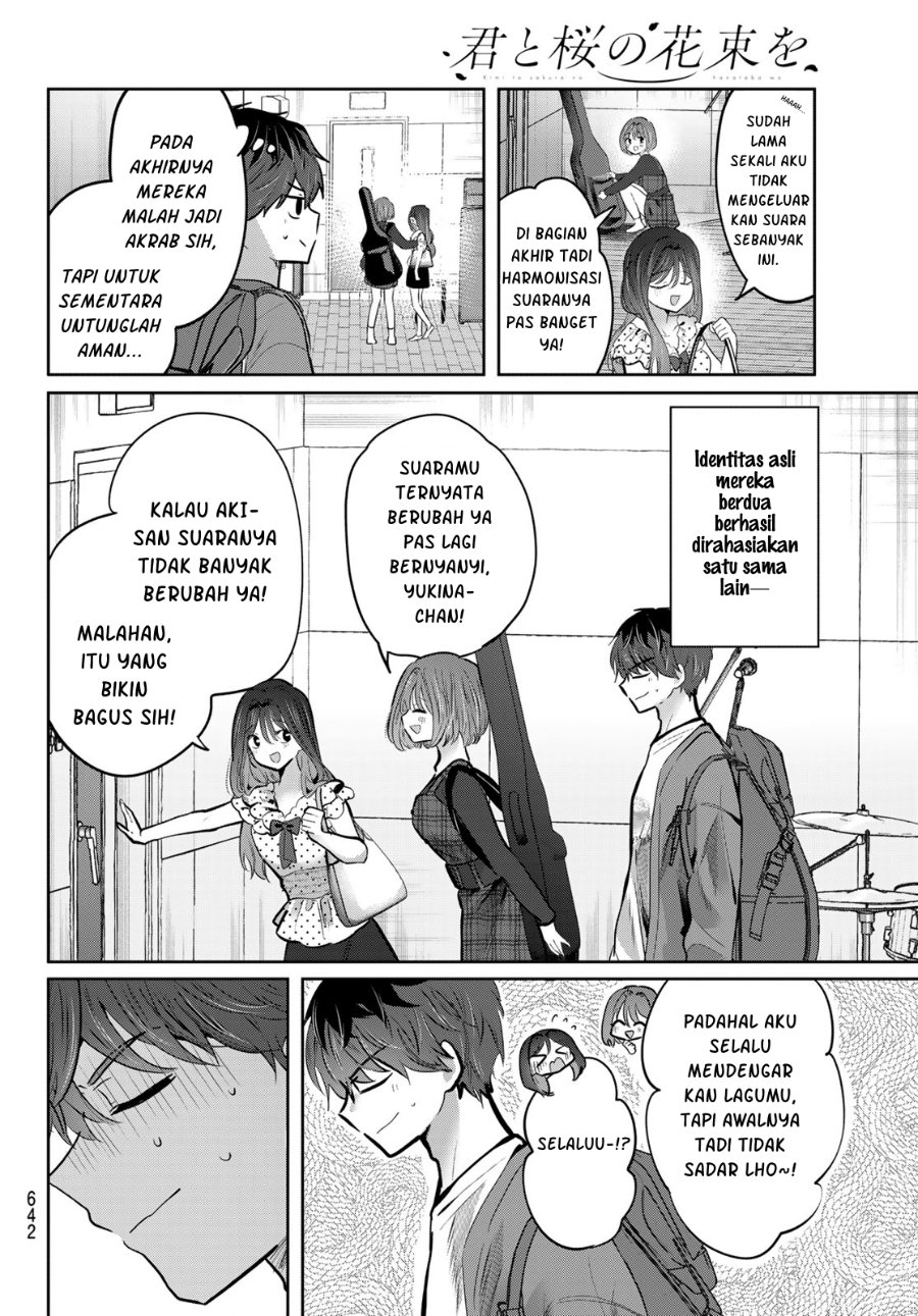 Baca Kimi to Sakura no Hanataba wo – Denshi Gentei Egaki Oroshi Tokuten-tsuki Chapter 8 Bahasa Indonesia page 58