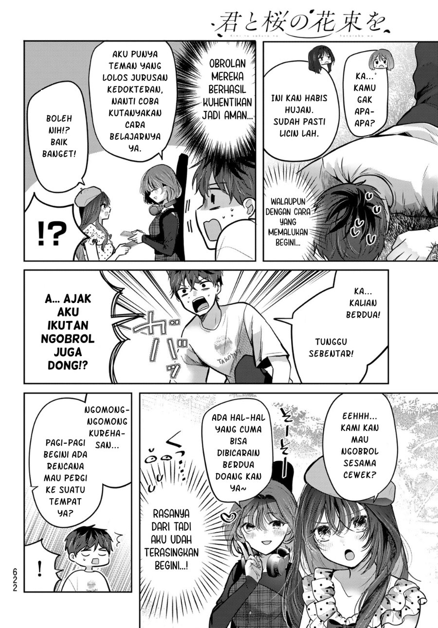Baca Kimi to Sakura no Hanataba wo – Denshi Gentei Egaki Oroshi Tokuten-tsuki Chapter 8 Bahasa Indonesia page 18
