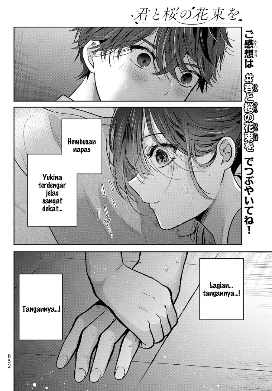 Baca Kimi to Sakura no Hanataba wo – Denshi Gentei Egaki Oroshi Tokuten-tsuki Chapter 9 Bahasa Indonesia page 50
