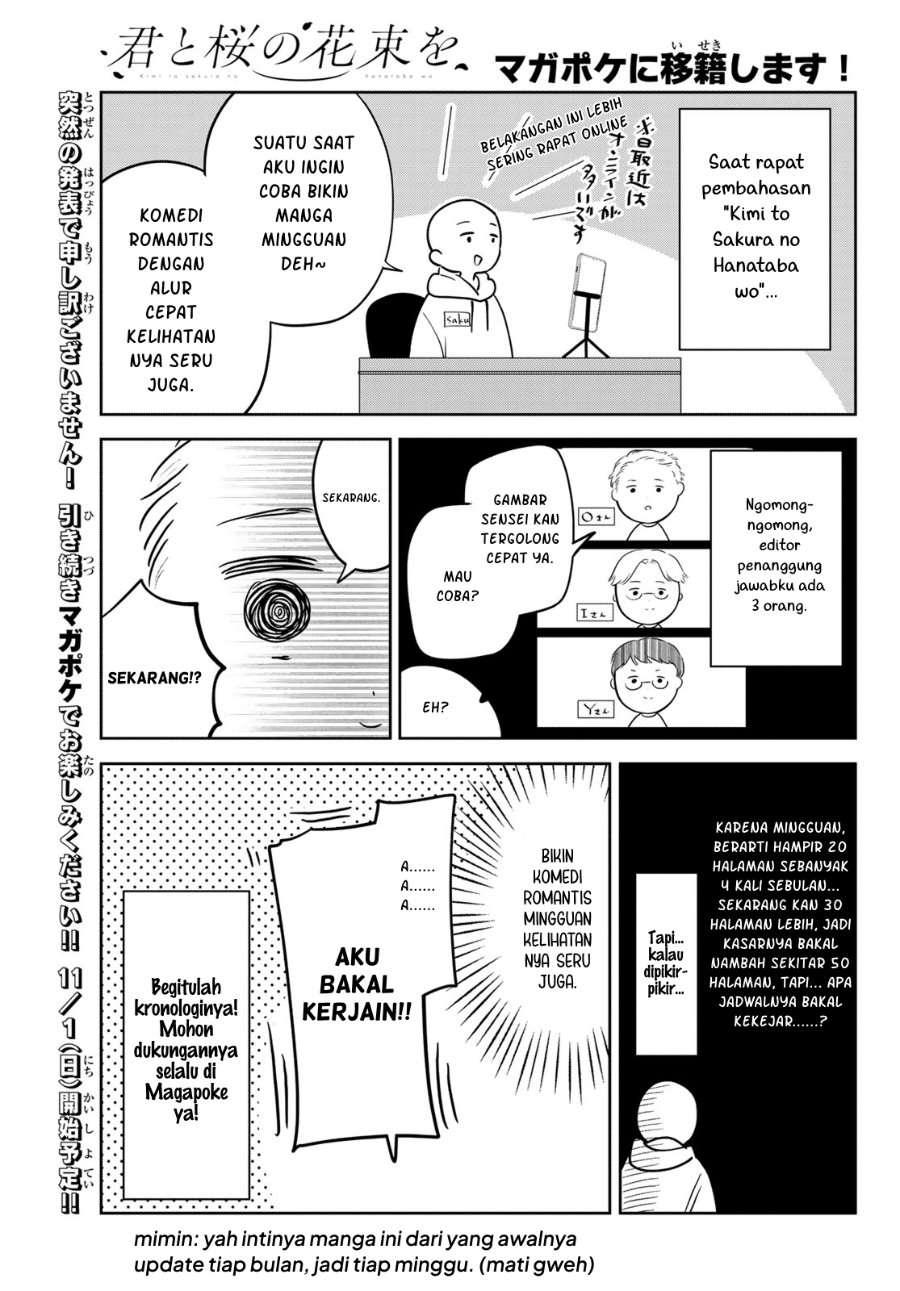 Baca Kimi to Sakura no Hanataba wo – Denshi Gentei Egaki Oroshi Tokuten-tsuki Chapter 9 Bahasa Indonesia page 74
