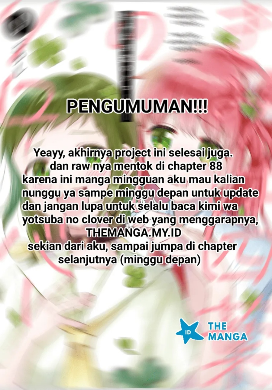 Baca Kimi wa Yotsuba no Clover - Chapter 88 halaman 21