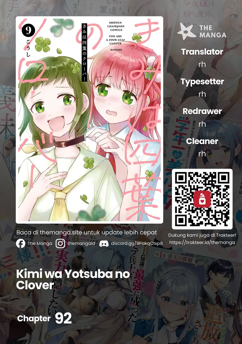 Baca Kimi wa Yotsuba no Clover - Chapter 92 halaman 1
