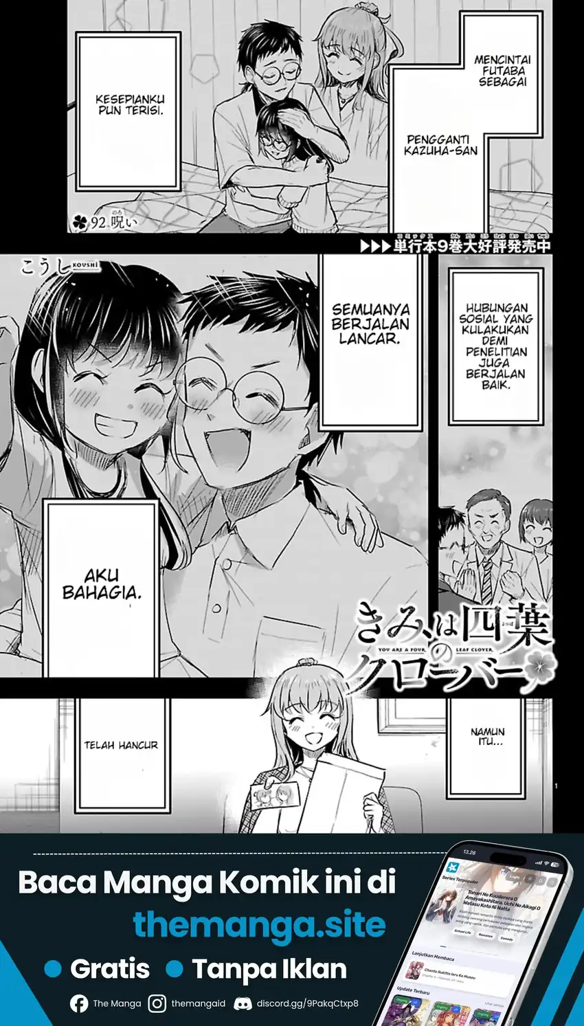 Baca Kimi wa Yotsuba no Clover - Chapter 92 halaman 2