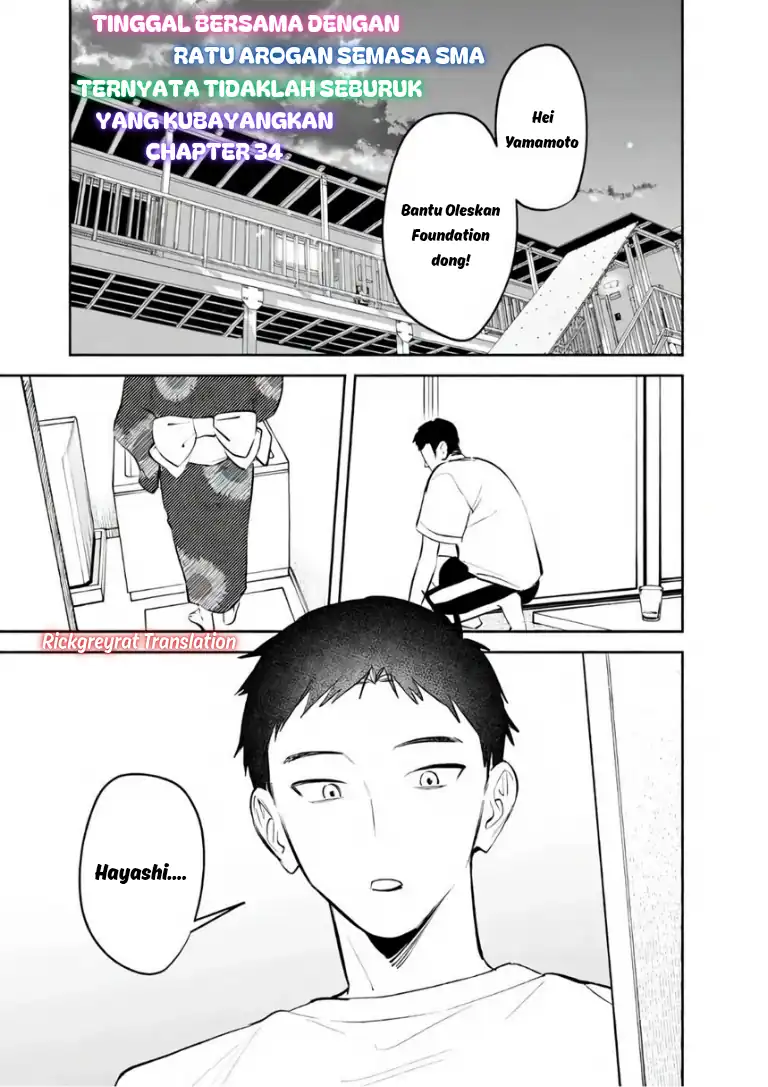 Baca Koko Jidai ni Gomandatta Jou sama to no Dousei Seikatsu wa Igaito Igokochi ga Warukunai - Chapter 34 halaman 2