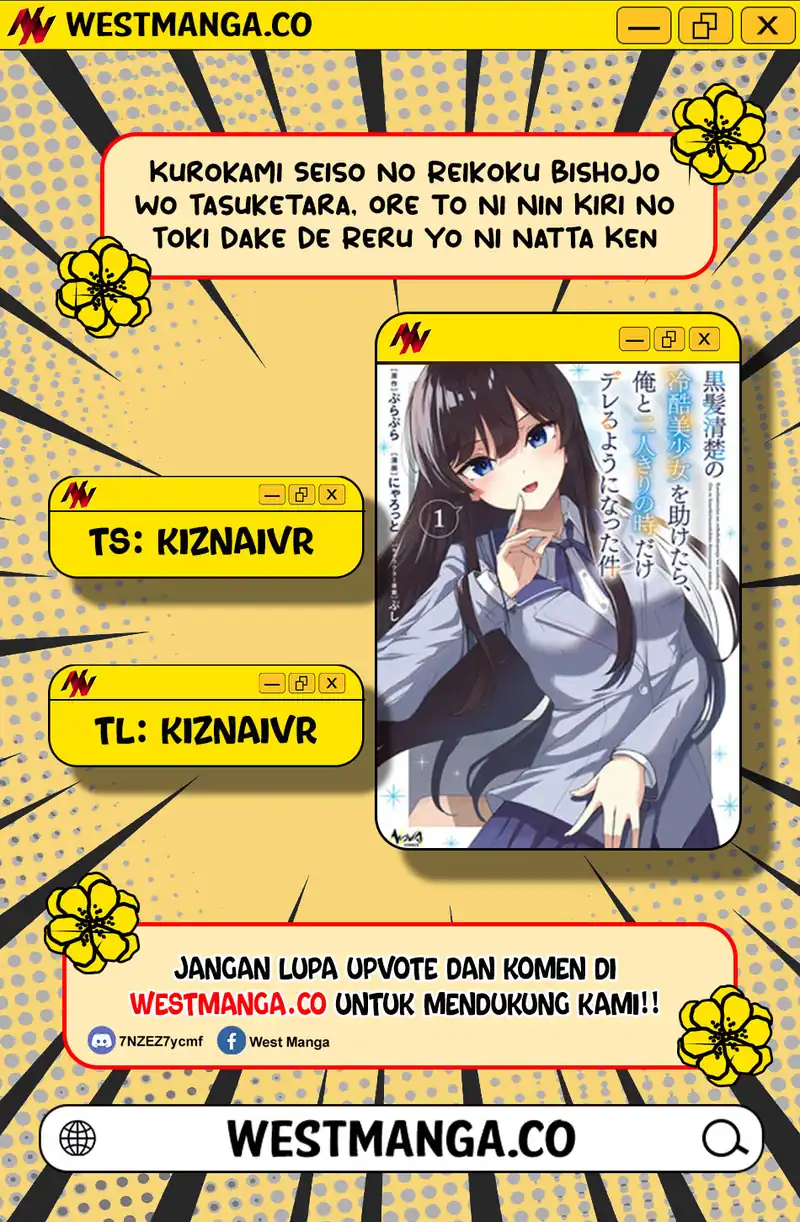 Baca Kurokami Seiso No Reikoku Bishojo Wo Tasuketara, Ore to Ni Nin Kiri No Toki Dake De Reru Yo Ni Natta Ken - Chapter 8 halaman 1
