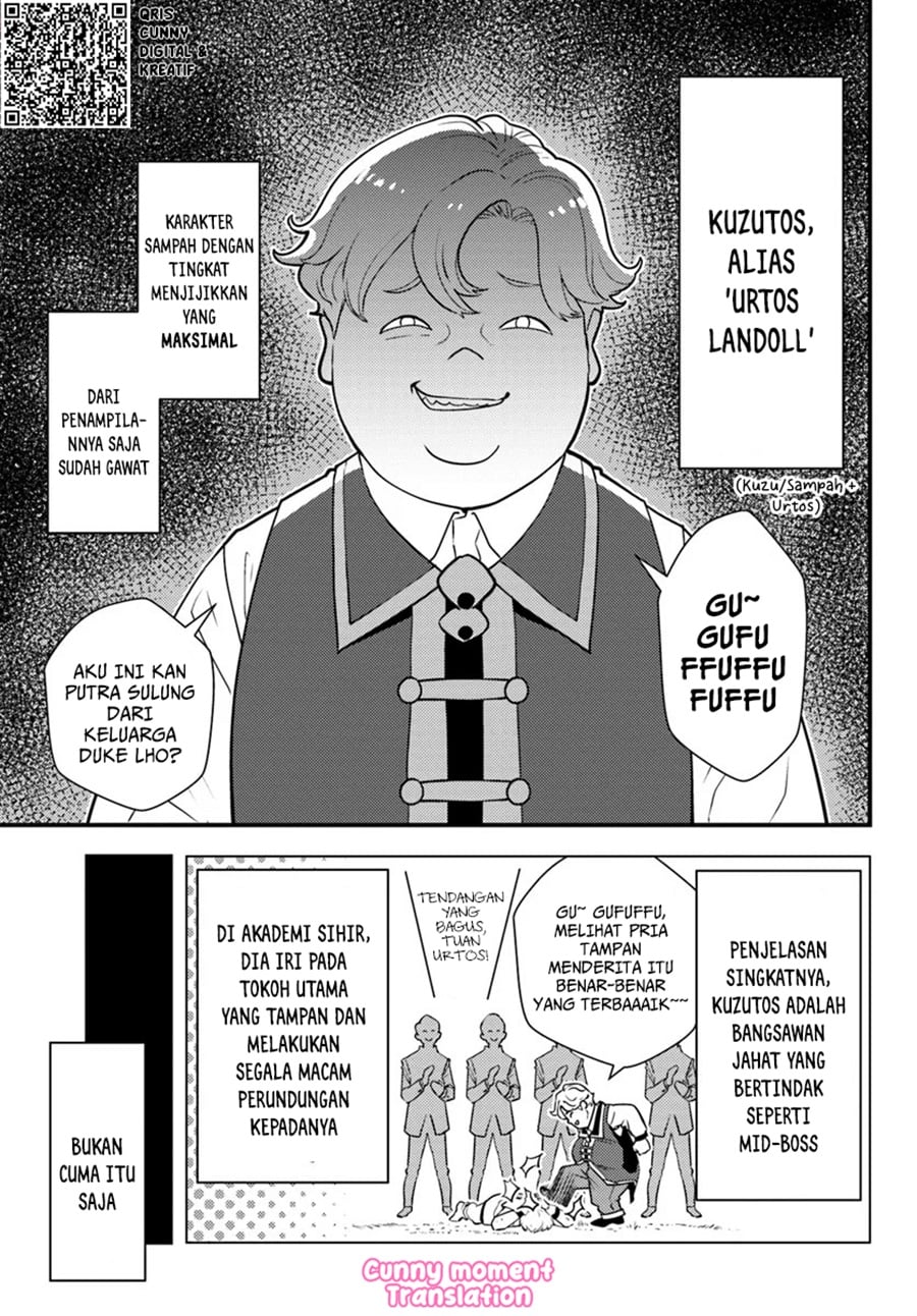 Baca Kuzulesse Oblige - 18-kin Game Sekai no Kuzu Akuyaku ni Tensei Shiteshimatta Ore wa, Gensaku Chishiki no Chikara de Doushite mo Mob Jinsei wo Tsukami Toritai - Chapter 1 halaman 10