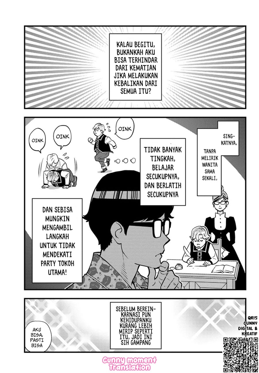 Baca Kuzulesse Oblige - 18-kin Game Sekai no Kuzu Akuyaku ni Tensei Shiteshimatta Ore wa, Gensaku Chishiki no Chikara de Doushite mo Mob Jinsei wo Tsukami Toritai - Chapter 1 halaman 27