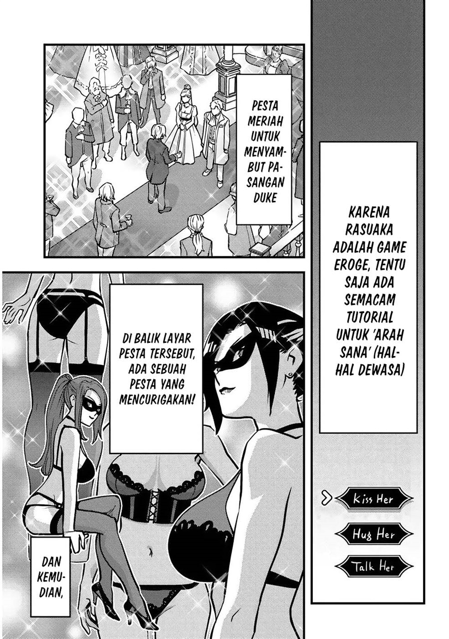 Baca Kuzulesse Oblige - 18-kin Game Sekai no Kuzu Akuyaku ni Tensei Shiteshimatta Ore wa, Gensaku Chishiki no Chikara de Doushite mo Mob Jinsei wo Tsukami Toritai - Chapter 7 halaman 4