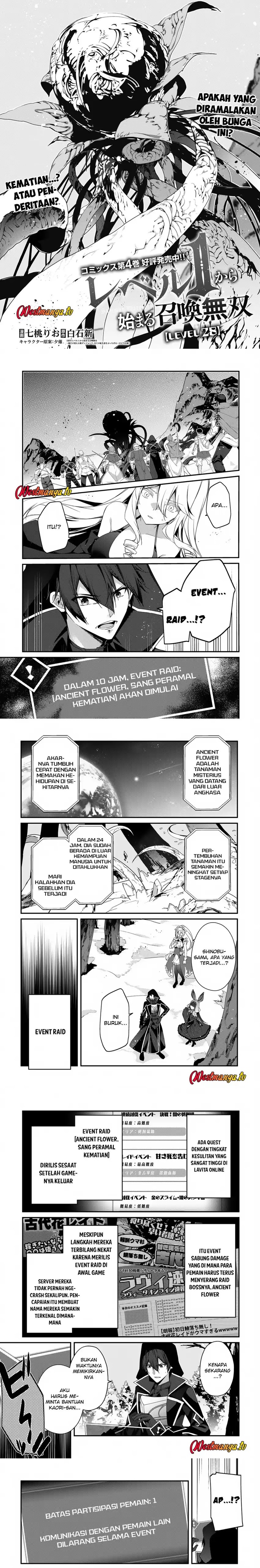 Baca Level 1 kara Hajimaru Shoukan Musou - Chapter 28 halaman 2