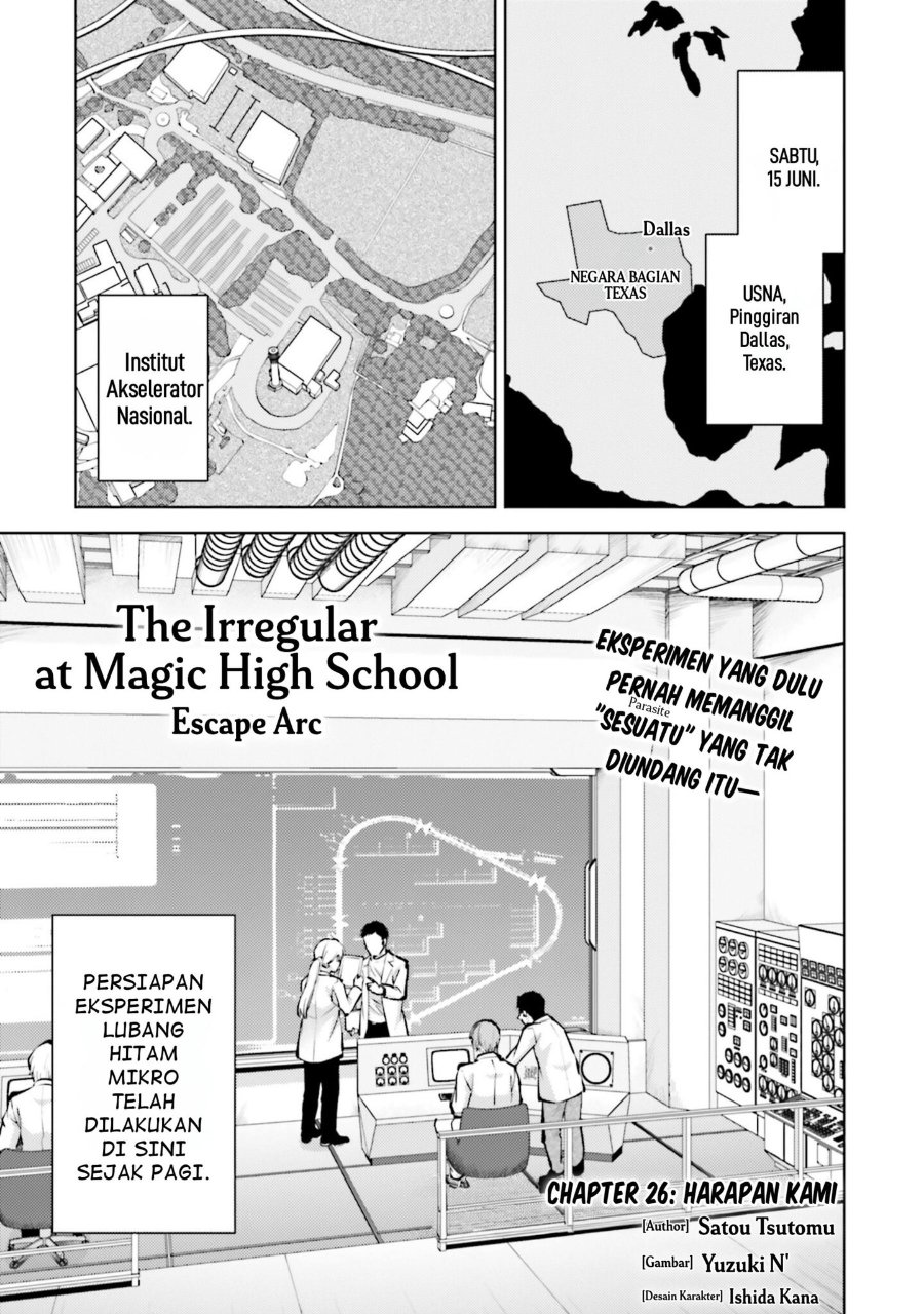 Baca Mahouka Koukou no Rettousei: Escape-hen - Chapter 26 halaman 1