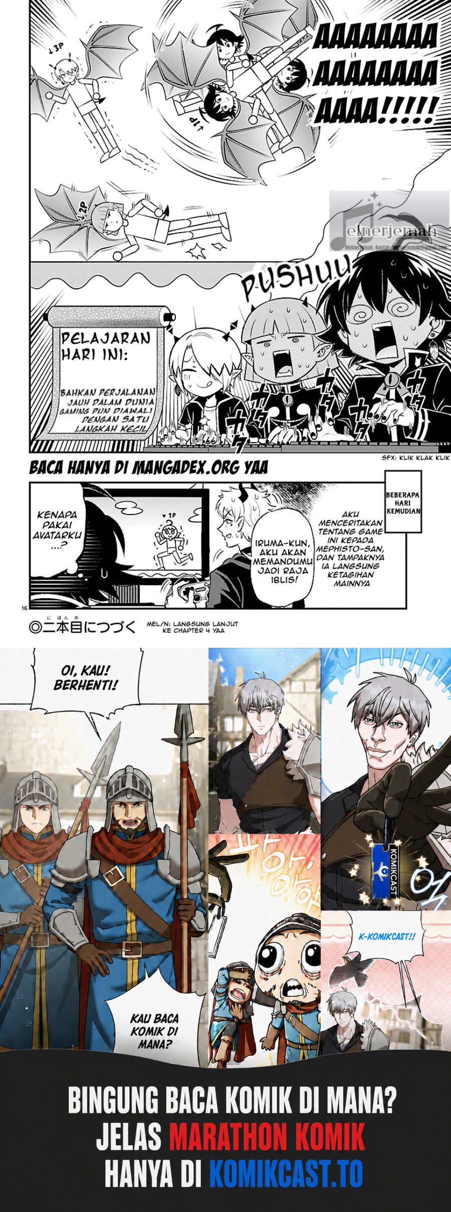 Baca Mairimashita! Iruma-kun: Boku Doumei no Game-michi - Chapter 3 halaman 15