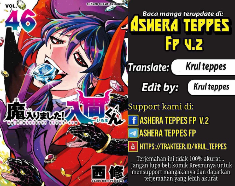 Baca Mairimashita! Iruma-kun - Chapter 438 halaman 1